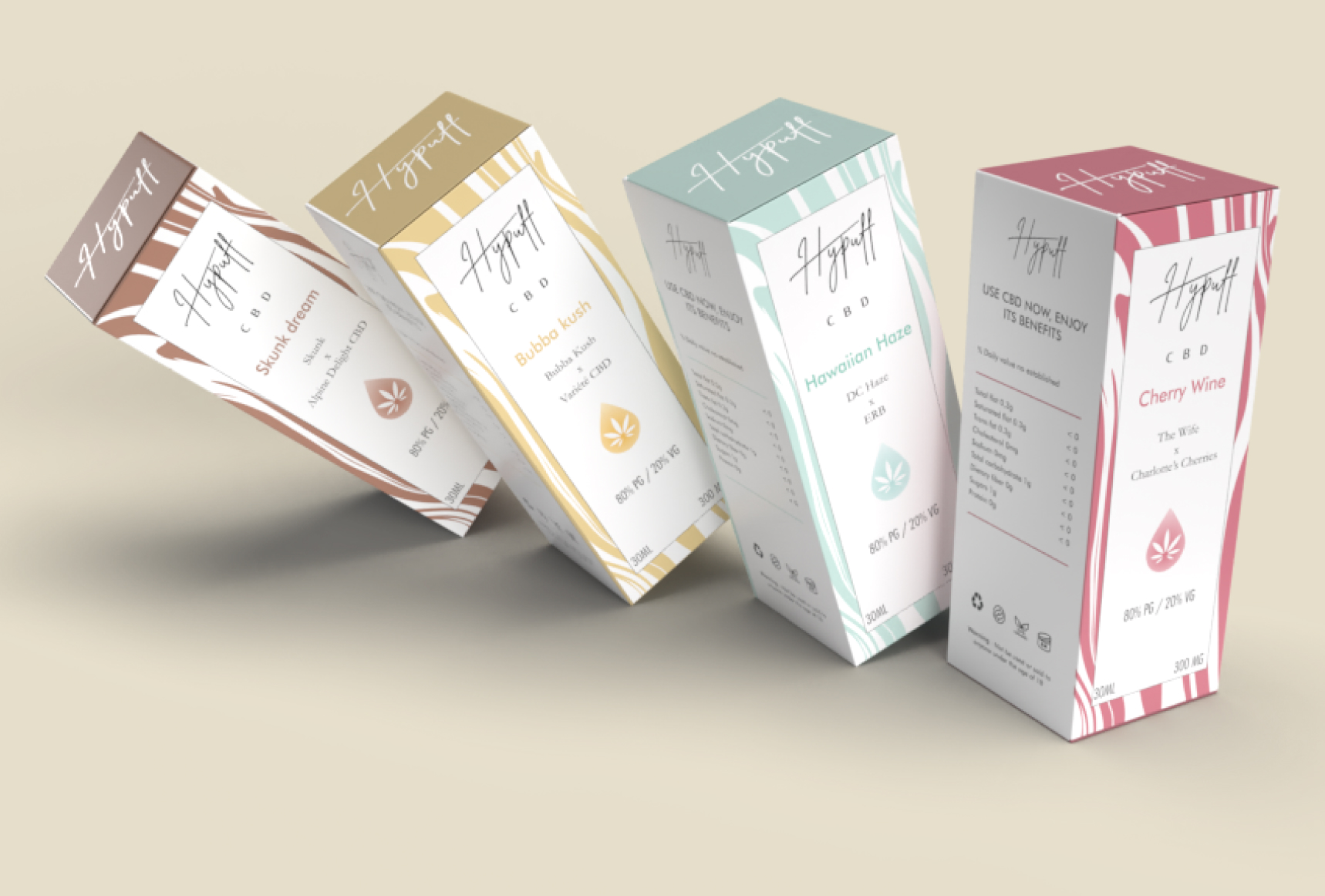 packaging Hypuff Mr sam projet 360 branding