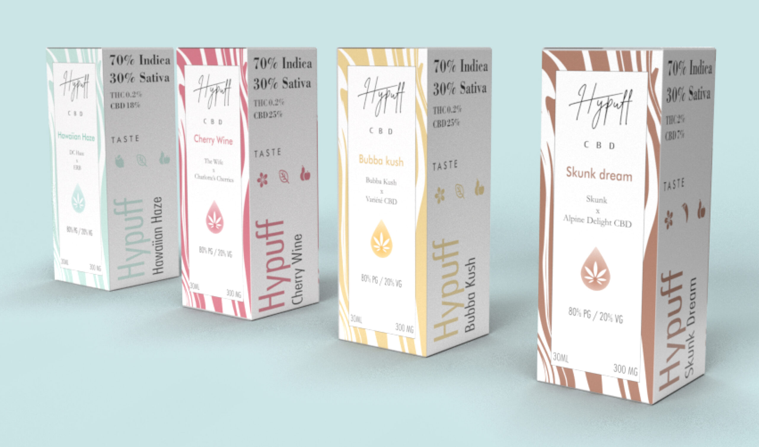 packaging Hypuff Mr sam projet 360 branding